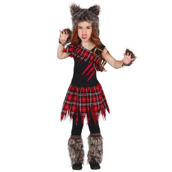 D√©guisement loup-garou du campus fille Halloween  