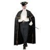 Cape s√©ducteur v√©nitien avec jabot noir adulte  