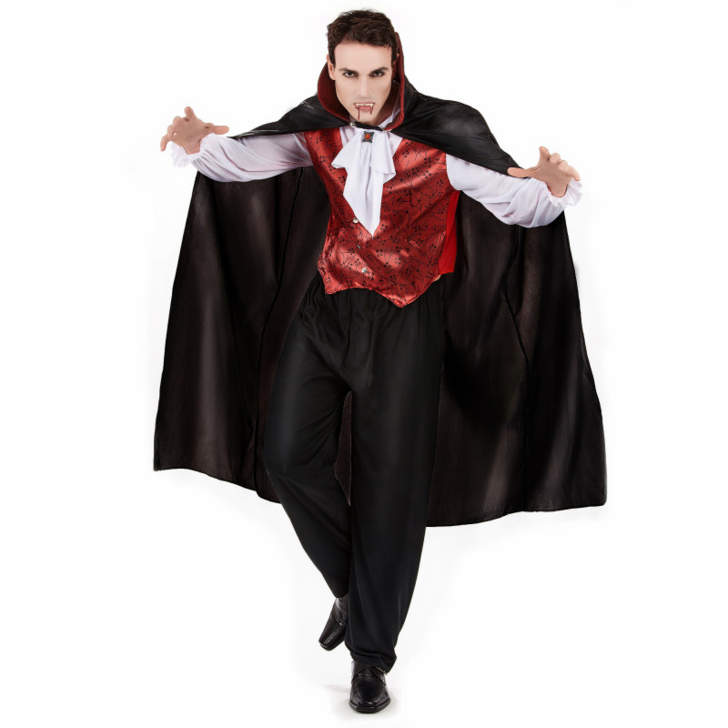 D√©guisement vampire rouge homme Halloween  