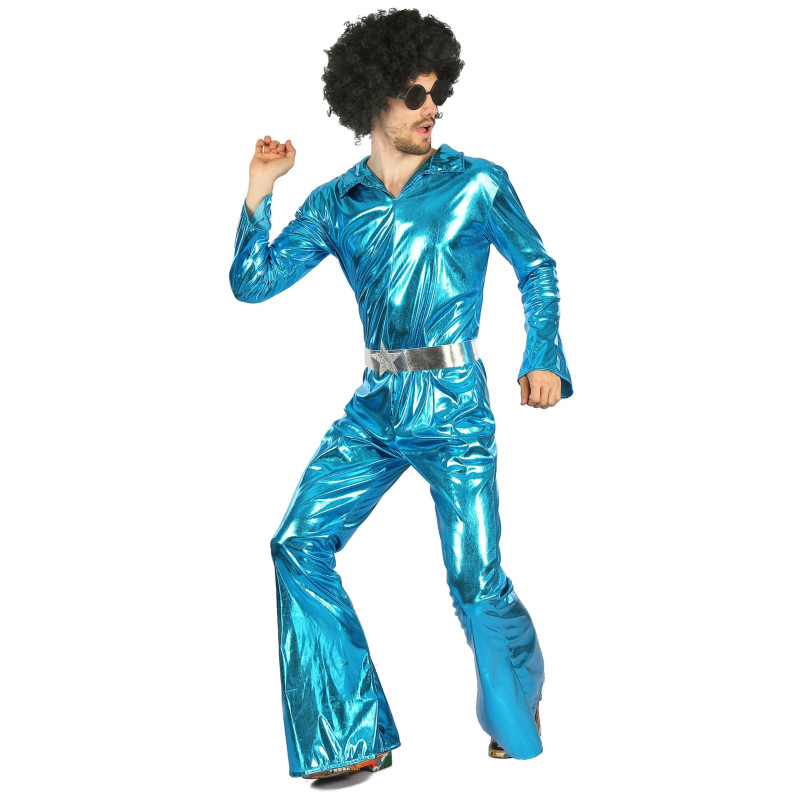 D√©guisement disco bleu homme  
