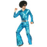 D√©guisement disco bleu homme  