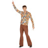 Chemise groovy bubbles ann√©es 70 homme  