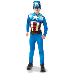 D√©guisement classique Captain America gar√ßon  