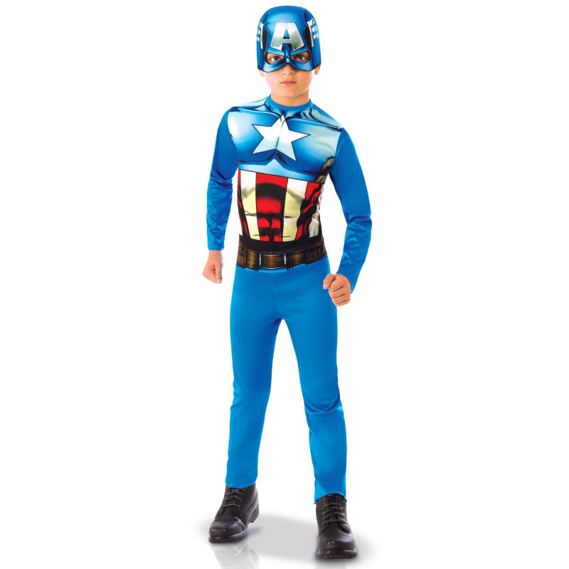 D√©guisement classique Captain America gar√ßon  