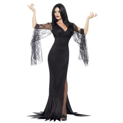D√©guisement sorci√®re avec dentelle noire femme Halloween  