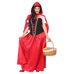 D√©guisement robe longue petit chaperon femme  