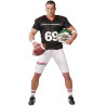 D√©guisement footballeur am√©ricain noir et blanc homme  