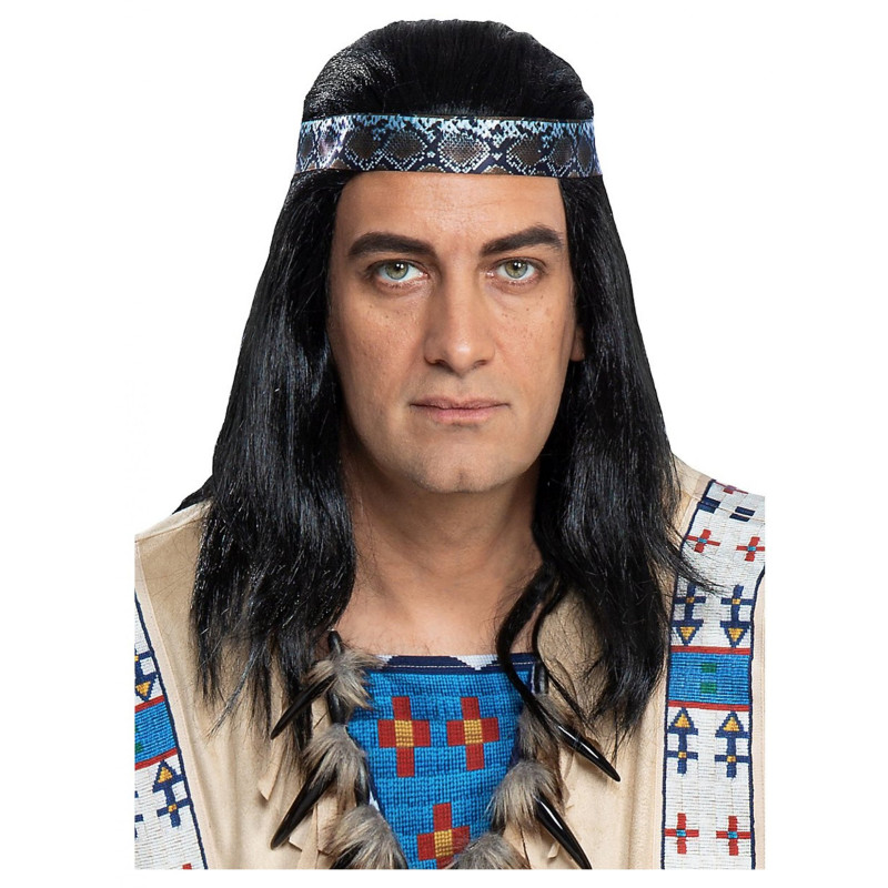 Perruque Winnetou adulte  