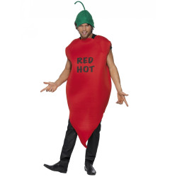 D√©guisement piment rouge adulte  