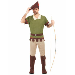 D√©guisement Homme des Bois marron et vert  