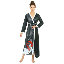 D√©guisement geisha femme noir et blanc  
