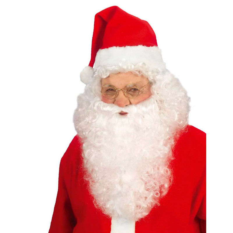 Perruque avec barbe P√®re No√´l adulte  