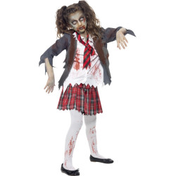 D√©guisement zombie √©coli√®re fille Halloween  