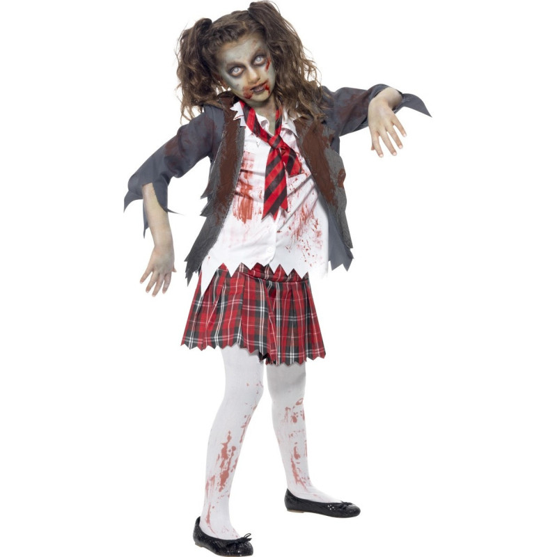 D√©guisement zombie √©coli√®re fille Halloween  