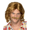 Perruque et moustache r√©tro homme  