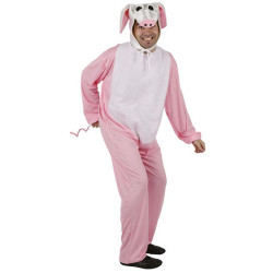 D√©guisement cochon rose adulte  