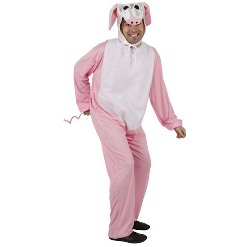 D√©guisement cochon rose adulte  