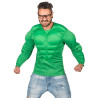 Chemise muscles verts adulte  