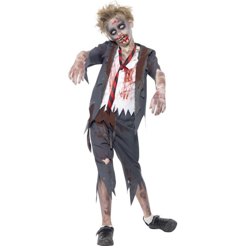 D√©guisement zombie √©colier gar√ßon Halloween  