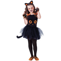 D√©guisement petit chat noir avec accessoires fille  