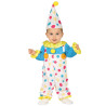 D√©guisement combinaison clown √† pois pastel b√©b√©  
