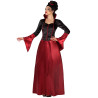 D√©guisement vampire rouge et noire femme Halloween  