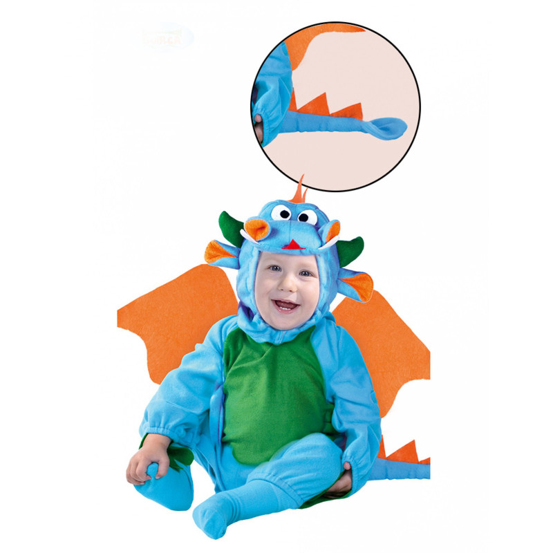D√©guisement dragon bleu b√©b√©  