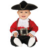D√©guisement combinaison pirate rouge b√©b√©  