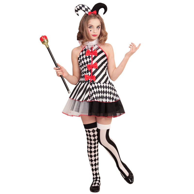 D√©guisement arlequin damier fille  
