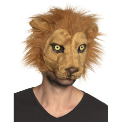 Masque lion peluche adulte  