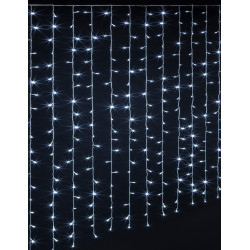 Rideau lumineux int√©rieur ext√©rieur blanc froid 100 x 200 cm  
