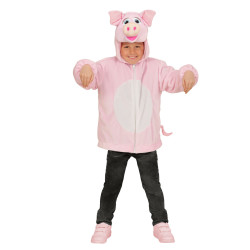Veste √† capuche cochon enfant  