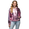 Veste √† capuche rose gold adulte  
