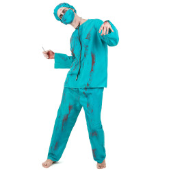 D√©guisement chirurgien zombie Halloween adulte  