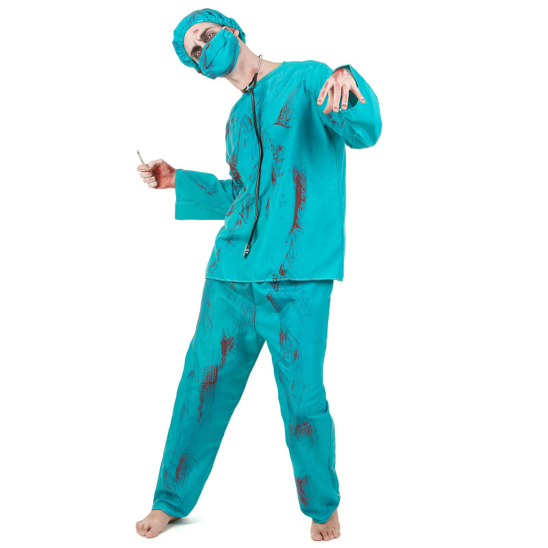 D√©guisement chirurgien zombie Halloween adulte  