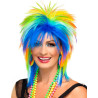 Perruque multicolore ann√©es 80 femme  