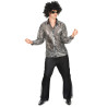 D√©guisement disco argent√© homme  