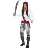 D√©guisement pirate avec bandana rouge homme  
