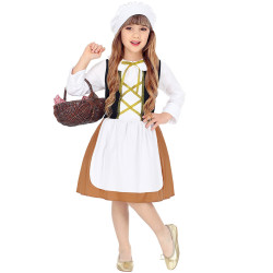 D√©guisement servante du Moyen-Age fille  
