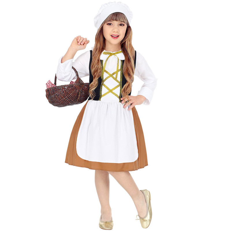 D√©guisement servante du Moyen-Age fille  