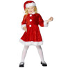 D√©guisement M√®re No√´l effet velours fille  