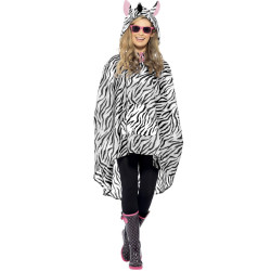 Poncho z√®bre adulte  