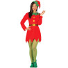 D√©guisement miss lutin rouge de No√´l femme  