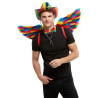 Ailes √† plumes arc en ciel adulte  