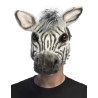 Demi-masque peluche z√®bre adulte  