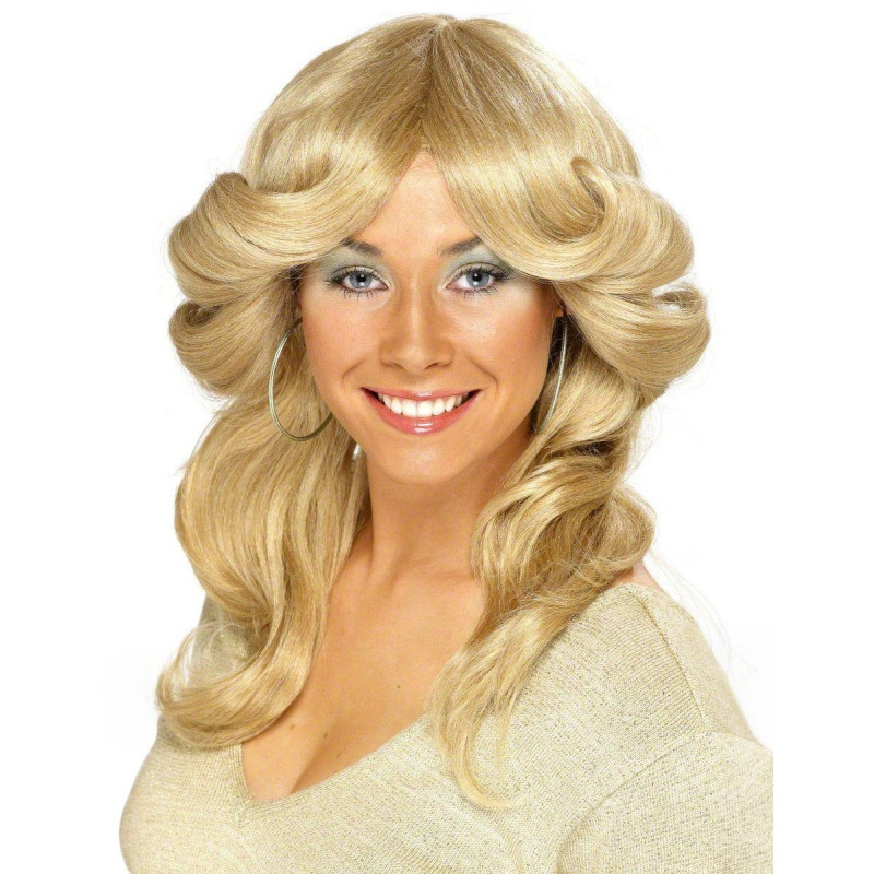 Perruque blonde ann√©es 70 femme  