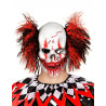 Masque latex clown rouge sanglant adulte Halloween  