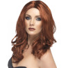 Perruque longue auburn femme  
