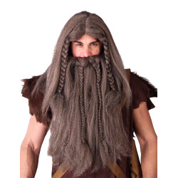 Perruque barbare viking homme  