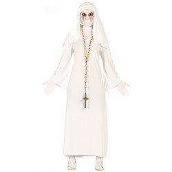 D√©guisement nonne blanche fant√¥me femme  